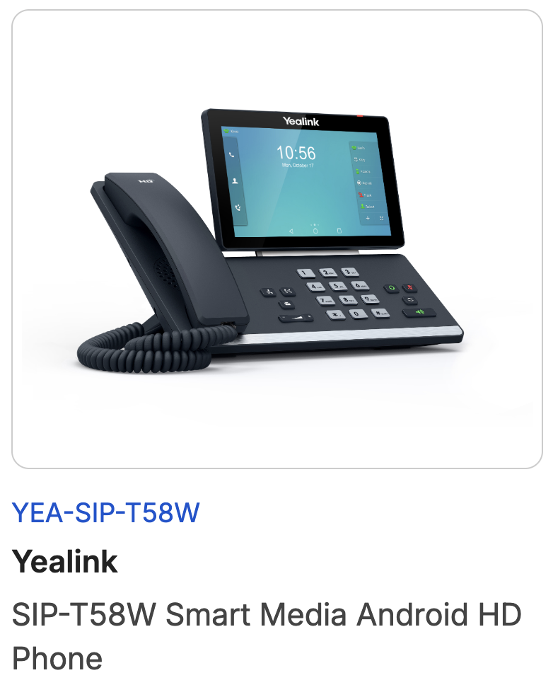 Yealink T58W